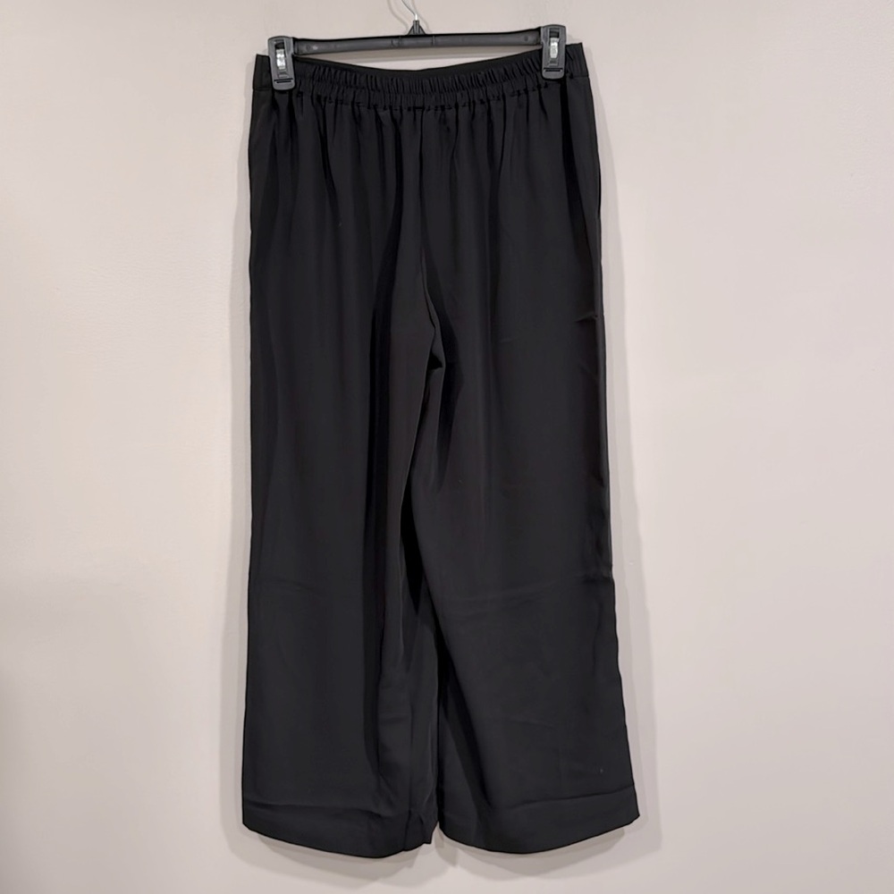Madewell Black Wide Leg Pull On Dress Pants M NWT - Picture 5 of 6